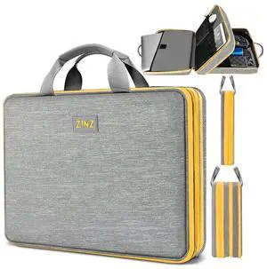 ZINZ Slim Expandable Laptop Case 15.6 Inch Sleeve Upgraded Protective Durable Recycled Carrying Case Compatible with MacBook 15" & 16" and Most 15" 15.6" 16" Notebook,G01YL01
