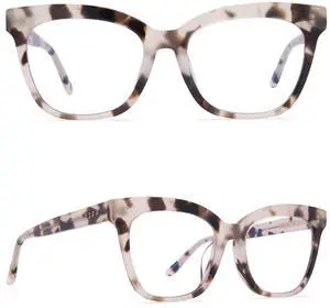DIFF Winston Designer Cat Eye Blue Light Blocking Glasses Women UV400 Computer glasses, Cream Tortoise