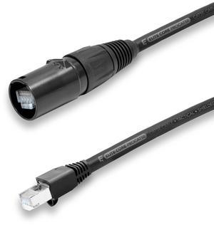 Elite Core PROCAT5E | Ultra-Flexible Shielded CAT5E | Tactical Ethernet to Booted RJ45 | 30' ft, 30 (PROCAT5E-S-RE-30)