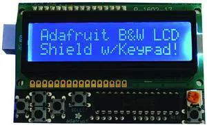 Adafruit 772 LCD Shield Kit 16x2 Character Display - Uses only