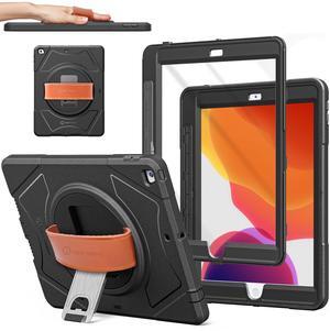 Trent iPad Case, iPad Pencil Holder with Kickstand, Rugged Screen Protector & Hand Strap