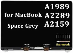 GBOLE Replacement for MacBook A1989 A2159 A2289 EMC 3456 3358 3348 3301 LCD Screen Display Digitizer Assembly Panel (Space Grey)