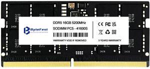 ByteFest DDR5 RAM 16GB 5200MHz PC5-41600 CL42 1.1V SODIMM 262-Pin Laptop/Notebook RAM Memory Modules