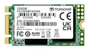 Transcend 128GB MTS430S M.2 2242 SATA3 SSD, Internal Solid State, Compatible with Laptop & PC Desktop - TS128GMTS430S