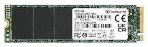Transcend 500GB MTE115S M.2 2280 PCIe Gen3x4 SSD, Single Side, NVMe Internal Solid State Drive, Low-Power Consumption - TS500GMTE115S