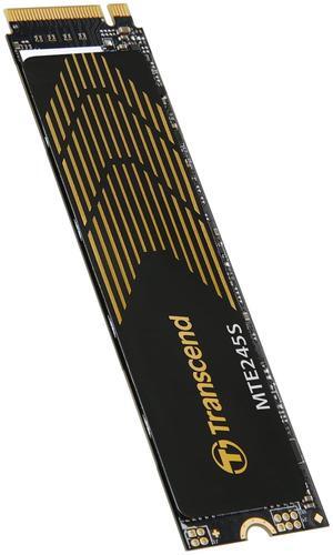 Transcend 2TB MTE245S M.2 2280 PCIe Gen4x4 SSD, with Graphene Heatsink, Single Sided, 3D TLC, MVMe Internal Gaming SSD, Up to 5,300/4,600 MB/s - TS2TMTE245S