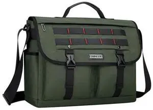 WITZMAN Messenger Bag for Men Crossbody Large Lightweight Satchel Bag Nylon Shoulder Bag with 15.6 inch Laptop(B701 Army Green)