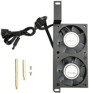 Beufee Memory Cooling Fan, Memory RAM Cooling Fans Double 6025pwm 1000 to 3000rpm 5v 3pin Pwm CPU Air Cooler Memory Radiators for DDR Ddr2 Ddr3 Ddr4 Ddr5(Black)