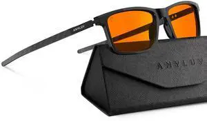 ANYLUV Blue Light Blocking Glasses for Men/Women Upgraded Carbon Fiber Temples Glasses Anti Eyestrain & Gaming Protection