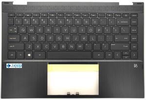 Jxjslp Replacement Upper Case Palmrest for HP Pavilion X360 14-DW 14T-DW Series Laptop Top Cover Keyboard Assembly L96526-001 L96524-001 6070B1744903
