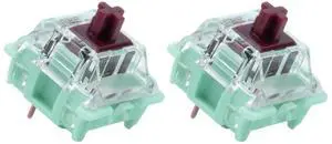 Gateron Jade Series Dual-Stage Spring Pre Lubed Switches Brown V3 Pro,3-Pin 55gf Tactile/RGB/LED Switches for Mechanical Keyboard(Brown,108pcs)