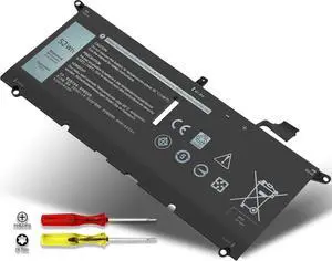 Menlonigt 52Wh DXGH8 Battery Replacement for Dell XPS 13 9370 9380 7390 Inspiron 13 7000 7390 7391 2-in-1 5390 5391 7490 Latitude 3301 XPS13-9370 Vostro 5390 5391 Series G8VCF HK6N5 0H754V P82G 7.6V