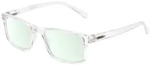 Medspex L2007 Photochromic Transition Glasses Clear Crystal/Teal Green Therapeutic Color Therapy Light Sensitivity Men Women