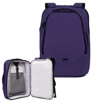Knack Small Series 2 Laptop Backpack Fits up to 16 Inch Laptops - Knack Bags Carry-On Backpack, TSA Approved, Expandable Travel Backpacks With 2 Day Outfit Capacity, Berry Blue
