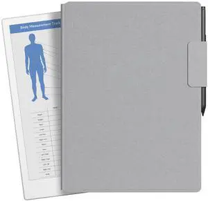 OLAIKE Magnetic Case for 11.8" Remarkable Paper Pro Color Paper Tablet (2024 Release), Slim Smart Polymer Weave Book Folio with Pen Clasp, Bundle with Premium Membership (Gray)