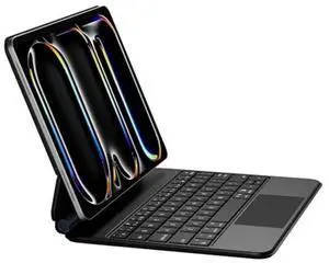 Magic Keyboard Case for iPad Air 11'' M2 2024 & iPad Pro 11'' 1st-4th Gen - Slim 1.28lbs Magnetic Trackpad Keyboard with 7-Color Backlight & 135deg Floating Stand for iPad Air 10.9'' 4th/5th Gen