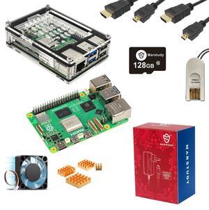 MarsKit Raspberry Pi 5 Starter Kit -128GB Edition/Raspberry Pi 5 (8GB RAM) /128GB microSD Card with Raspberry Pi OS Pre-Installed