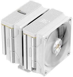 Ocypus Iota A62 WH CPU Cooler,CPU Air Cooler with New Digital Display,6 Heat Pipes,Silent 120MM PWM Fans,High Efficiency Dual Radiator,CPU Cooling Fans for AMD AM4/AM5,Intel LGA 115X/1200/1700/1851