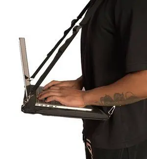 Subtle Wink Portable Laptop Harness for Walking  Adjustable Secure Walking Laptop Harness Easily fits upto-16-inch with Flexible Strap