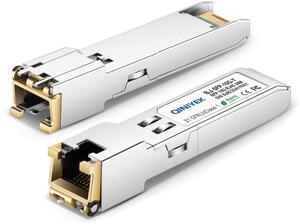 [Pack of 1] 1.25/2.5/5/10G-T SFP+ to RJ45 Transceiver, Copper Ethernet Module Compatible for Cisco SFP-10G-T-S, MikroTik S+RJ10, Ubiquiti UF-RJ45-10G, Netgear AXM765, Netgear, TP-Link, Fortinet, 30m