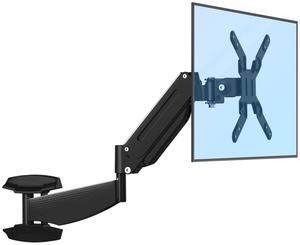 SUPTEK Gas Spring Arm Wall Mount 43Inch,Single Heavy Duty Monitor Wall Mount for 27 to 43Inch & 11-28.6lbs Computer Screens,Articulating Full Motion Adjustable Arm Wall Stand With MAX VESA 200*200MM