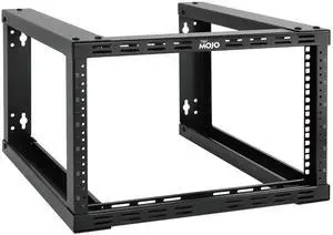 Tecmojo 6U Fixed Wall Mount Network Rack 15.8inch Depth Open Frame for Server Data/AV/IT/Communication/Computer Equipment/Patch Panel Heavy Duty