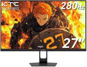KTC 27'' 280Hz 240Hz Gaming Monitor 1ms GTG 350nits Fast VA 1080P Tilt 126% sRGB Adaptive Sync 4000:1 Contrast Ratio HDR DisplayPort 1.4/HDMI 2.0 VESA