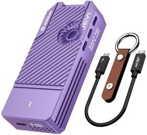 JEYI 40Gbps USB4 M.2 Enlcosure with Fan, PWM USB C PCIe 3.0x4 NVMe to USB Adapter - Up to 8TB, Full Aluminum Case, Compatible Thunderbolt 3/4 USB3.2/3.1/3.0