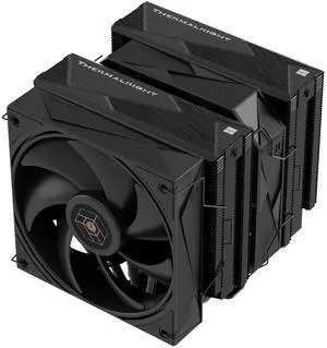 Thermalright Royal Pretor 130 Black CPU Cooler,158mm High, Dual Towers and Dual PWM Fans, 6 Heat Pipes Computer Radiator,PC Cooling for AM4/AM5,Intel LGA 1700/1851/1150/1151/1200/2011(RP130 Black)