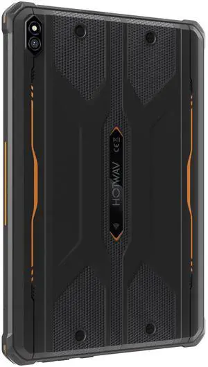 HOTWAV R10 Pro Rugged Tablet Android 14, 10.1 inch HD+ Display 10800mAh Tablet, Octa-Core 20GB RAM+256GB ROM+2TB Outdoor Tablet, 13MP+5MP Camera IP68/IP69K Tablet Waterproof (Orange)