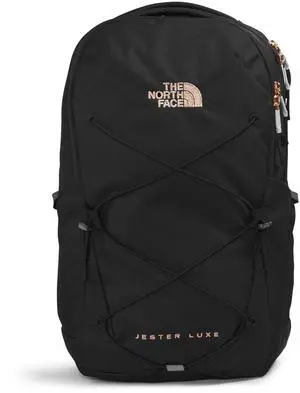 THE NORTH FACE Women's Every Day Jester Laptop Backpack, TNF Black/Burnt Coral Metallic, One Size