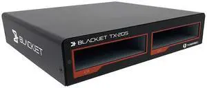 BLACKJET TX-2DS Thunderbolt 3 Cinema 2-Bay Dock System, Rack Kit, Pro Video Post, YouTube, DIT, Workflow, Edit, NVMe, Thunderbolt 4 or USB4 Supported, Studio, Offload, mac Mini, Photo, Apple, Modular