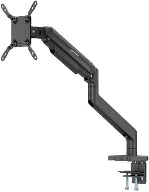MANHATTAN Heavy-Duty Aluminum Mechanical Spring Single Monitor Desk Mount - Full Motion, 17" to 49" Screens (4.4 to 44 lbs), Tilt, Swivel, 360deg Rotation, VESA 75x75 to 200x200-462570