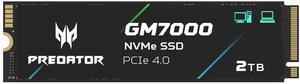 Predator M.2 SSD 2TB GM7000 with DRAM Cache NVMe 1.4 2280 PCIe Gen4x4 Ultra high Speed (Maximum Read: 7400MB/s, max Write: 6700MB/s) 3D NAND TLC Internal SSD Compatible with PS5 Pro - BL.9BWWR.106