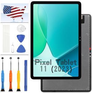 for Google Pixel Tablet 11" 2023 Screen Replacement for Pixel Tab 11 Inch LCD Display Digitizer Touch Screen Assembly Repair Parts Kit Black