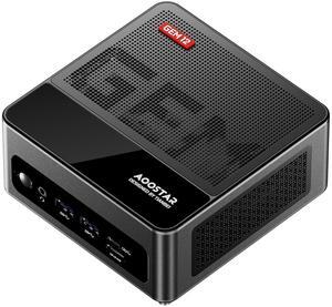 AOOSTAR GEM12 MAX Mini PC, AMD R 9 6900HX(8C/16T,up to 4.9GHz) Mini Desktop Computer with 16GB DDR5 RAM 512G NVMe PCIe4.0 SSD, Mini Gmaing PC,2*M.2 NVME Slots,2 * 2.5G LAN Ports,2* USB4