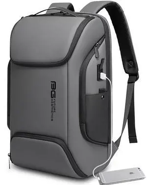 BANGE Business Laptop Smart backpack Can Hold 15.6 Inch Laptop Commute Backpack Carry on bag for men and women (Grey)