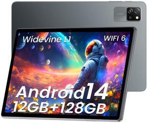 Blackview Tab 60 WiFi Android 14 Tablets Eye Comfort Mode, 10.1 Inch Tablets 12GB+128GB /2TB Expandable,Family Friendly, Dual Camera Portable Face Unlock Tablet for Work/Study/Entertainment