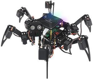 Freenove Big Hexapod Robot Kit for Raspberry Pi 5 4 B 3 B+ Zero 2 W, Walking, Self Balancing, Face Recognition, Ultrasonic Ranging, App Control, Camera, Servo (Raspberry Pi NOT Included)