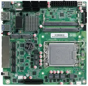 HKUXZR B760 NAS Motherboard is Suitable for Processor 12/13/14 Generation CPU |2X M.2 NVMe|8X SATA3.0|4X Intel 2.5G Network Port 17 * 17cm Soft Router ITX Mainboard