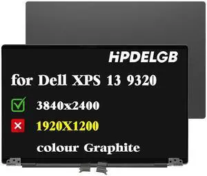 HPDELGB Replacement for Dell XPS 13 Plus 9320 09PG51 9PG51 3840x2400 13.4 inch LCD Touch Screen Digitizer Display Assembly (Graphite)
