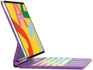 iPad Air 11 inch Case with Keyboard (M3/M2) 2025/2024, Magic-Style Magnetic Keyboard Case with Multi-Touch, 7 Colors Rainbow Backlit for iPad Air 5th/4th 10.9" & iPad Pro 11" (4th/3rd/2nd/1st Gen)