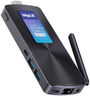 MeLE Fanless Mini PC Stick PCG02 with Windows 11 Home,12th N100 4GB 128GB,Mini Desktop Computer Stick,Support 4K HDMI,PXE Unlocked Bios,Auto Power on Industry IoT Media Business Office Digital Signage