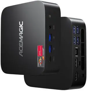 ACEMAGICIAN Kron Mini K1 Mini PC, Ryzen 7 5825U, 32GB DDR4 512GB SSD Mini Computers (8C/16T, up to 4.5Ghz),4K Triple Display Desktop WiFi6/Bluetooth, Compact Silent PC for Light Gaming, Office, Design