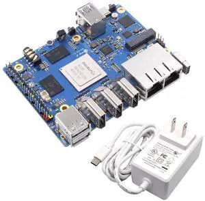 Orange Pi 5 Plus 16GB Rockchip RK3588 8 Core 64 Bit Single Board Computer, 2.4GHz Frequency Open Source Development Board Run Orange Pi OS, Android, Debian, Ubuntu (OPi 5 Plus 16G+5V4A TC Supply)