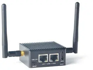 Nanopi R5C Mini WiFi Router OpenWRT with Dual PCIe 2.5Gbps Ethernet Ports 2GB LPDDR4X RAM Based in Rockchip RK3568B2 Soc for Smart Home Gateway Support Android Ubuntu (with M.2 WiFi Module)