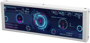 7.9in Large Screen, Multi Display, Rich Features AIDA64 PC Temperature Monitor Metal Case USB Mini Screen for