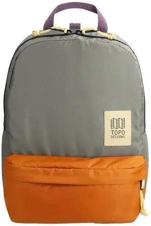 Topo Designs Dash Pack, Lightweight Laptop Backpack, 100% Recycled Materials, Fair Wear + WRAP Certified, 17L (Beetle/Spice)