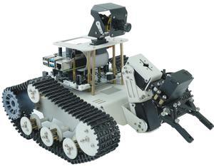 Yahboom Raspberry Pi 5 Robot Track Tank Car Kit with Robotic Arm Artificial Intelligence Learning Electronic Programming for Teens Adults (Transbot-SE without Pi)