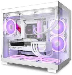 PCCOOLER C3T500 ARGB PC Case Mid Tower Desktop Computer Gaming Superior Case for ATX/M-ATX/ITX with 6 ARGB Case Fans,Column-Free Design,360MM Radiator&400MM GPU Support,Easy Installation (White)